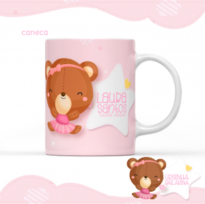 Caneca Personalizada 325ml Polímero (plástico) 96x150mm Branca Sublimação  