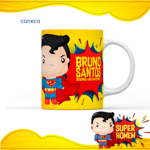 Caneca Personalizada 325ml Polímero (plástico) 96x150mm Branca Sublimação  